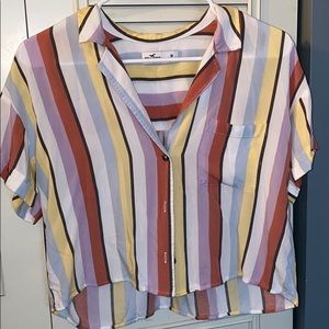 Cropped Multi-colored blouse